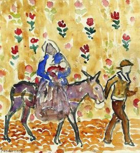 Flight Into Egypt by Maurice Brazil Prendergast