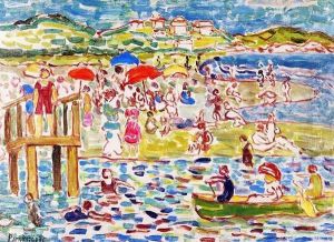 Bathers2 by Maurice Brazil Prendergast
