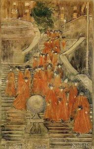 The Spanish Steps by Maurice Brazil Prendergast