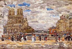 Notre Dame Paris by Maurice Brazil Prendergast