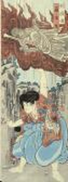 Hakoomaru, From The Series Retsumoden (stories Of Strength, In Order) - view 1