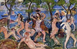 Bathers5 by Maurice Brazil Prendergast