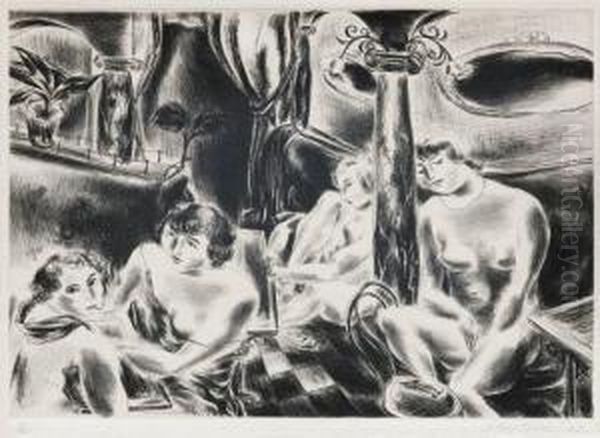Four Nudes (cafe On The Boulevard Clichy) - view 1