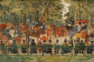 Central Park by Maurice Brazil Prendergast