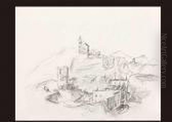 Western Town With Cow And Horse - view 1