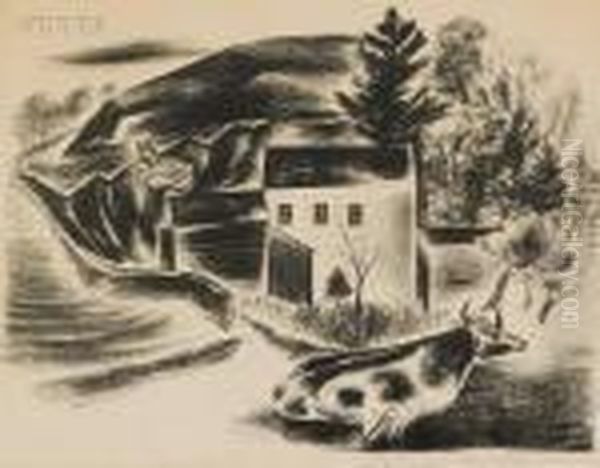 Landscape With Cow - view 1