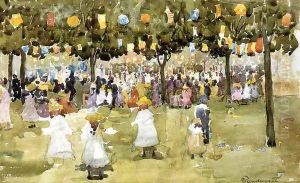Central Park New York City July 4th by Maurice Brazil Prendergast