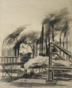Ford River Rouge Plant by Yasuo Kuniyoshi