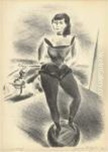 Circus Performer Balanced On A Ball-- - view 1