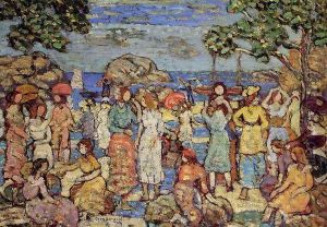 Beach At Gloucester by Maurice Brazil Prendergast