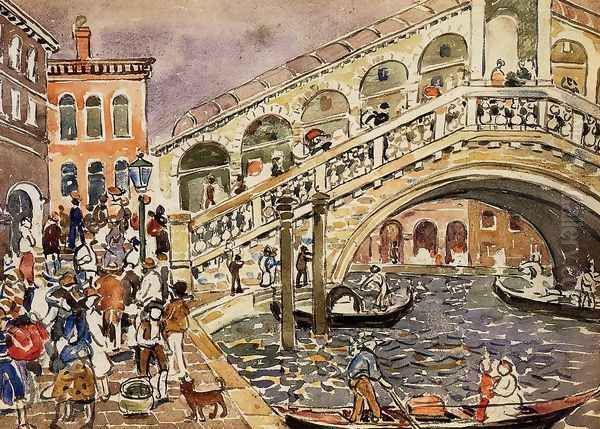 Rialto Bridge Aka The Rialto Bridge Venice - view 1