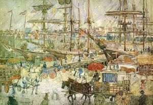 Docks East Boston by Maurice Brazil Prendergast