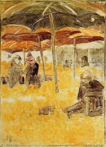 The Orange Market by Maurice Brazil Prendergast