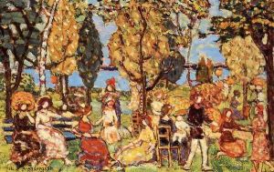In The Park Aka The Promenade by Maurice Brazil Prendergast