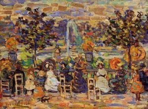 In Luxembourg Gardens by Maurice Brazil Prendergast