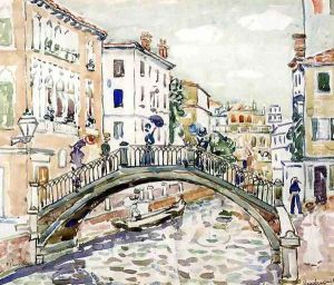 Little Bridge Venice by Maurice Brazil Prendergast