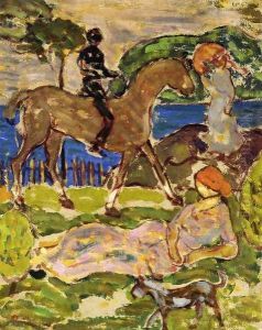 Idyllic Landscape by Maurice Brazil Prendergast
