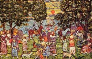 Sunset by Maurice Brazil Prendergast