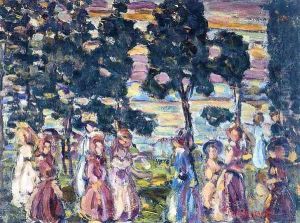 The Sunday Scene by Maurice Brazil Prendergast