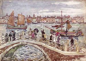 View Of Venice Aka Giudecca From The Zattere by Maurice Brazil Prendergast