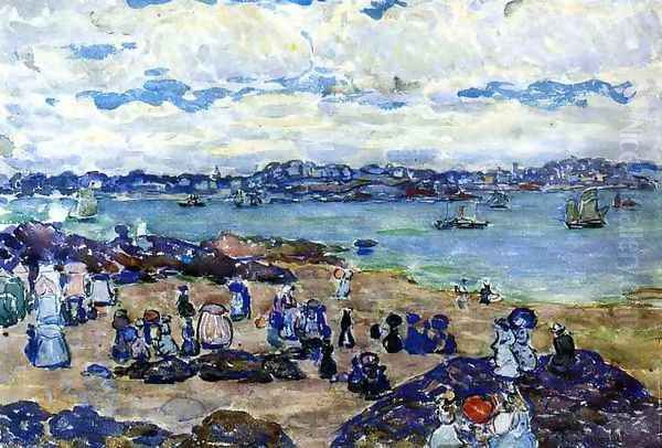 Figures On The Beach - view 1