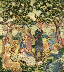 Picnic By The Inlet by Maurice Brazil Prendergast