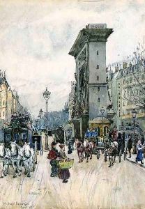La Porte San Denis by Maurice Brazil Prendergast