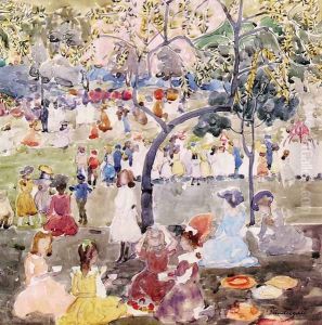 In The Park by Maurice Brazil Prendergast