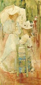 Two Women In A Park by Maurice Brazil Prendergast