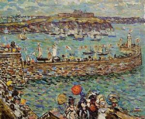Ighthouse At St Malo by Maurice Brazil Prendergast