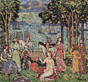 The Promenade by Maurice Brazil Prendergast