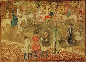 Horseback Riders by Maurice Brazil Prendergast