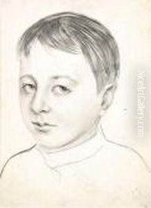Portrait D'un Garcon. by Boris Kustodiev