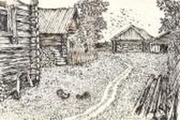 Paysage De Campagne Russe. - view 1