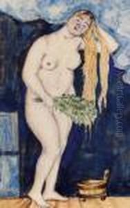 Study For 'russian Venus' by Boris Kustodiev