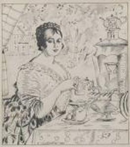 Boris Mikhailovich Kustodiev . by Boris Kustodiev