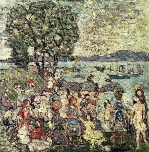 The Bathing Cove by Maurice Brazil Prendergast