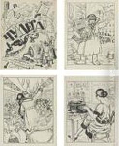 Wonders (chudesa): Four Ink Drawings