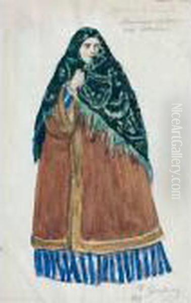 Costume Design For Dasha, The Merchant's Wife - view 1