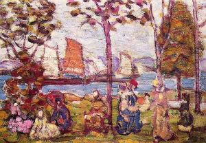 In The Park2 by Maurice Brazil Prendergast