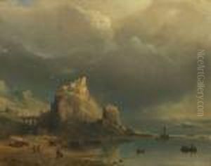 Chateau Sur Un Promontoire Rocheux
