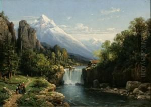 Cascade La Vallee, D'oche, Alps