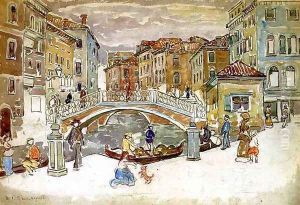 Venice The Little Bridge by Maurice Brazil Prendergast
