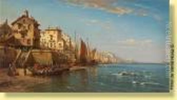 Le Port De Genes, Vu De La Baie - view 1