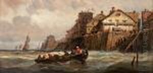 Le Retour De Peche by Charles Euphrasie Kuwasseg