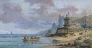 Franzosische Kustenlandschaft by Charles Euphrasie Kuwasseg