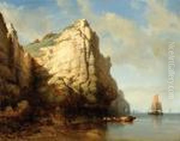 Activity In A Harbour Village In France - view 1