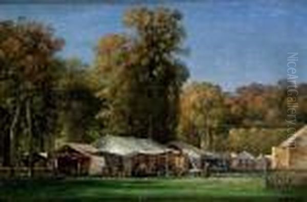 Fete Au Parc De Saint-cloud En 1875 - view 1