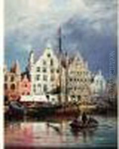 Paysage De Hollande by Charles Euphrasie Kuwasseg