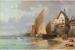 Sailing Vessels In A Harbour Sailing Vessels In A Harbour
